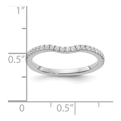 14K White Gold 1/5 ct tw Diamond Wedding Band – view 8