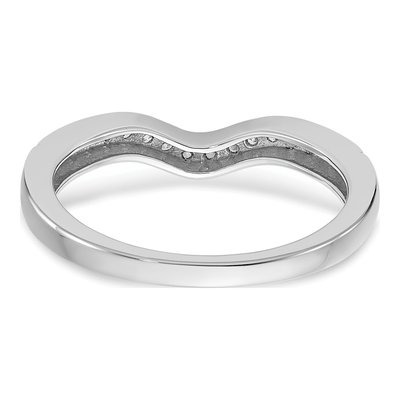 14K White Gold 1/6 ct tw Lab-Grown Diamond Wedding Band – view 4