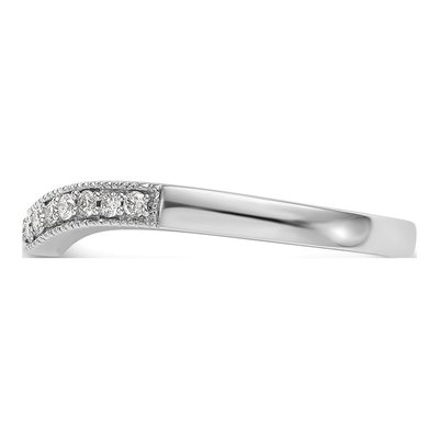 14K White Gold 1/6 ct tw Lab-Grown Diamond Wedding Band – view 5