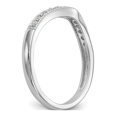 14K White Gold 1/6 ct tw Diamond Wedding Ring – view 7