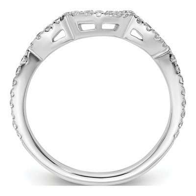 14K White Gold 1/3 ct tw Lab-Grown Diamond Wedding Band – view 3