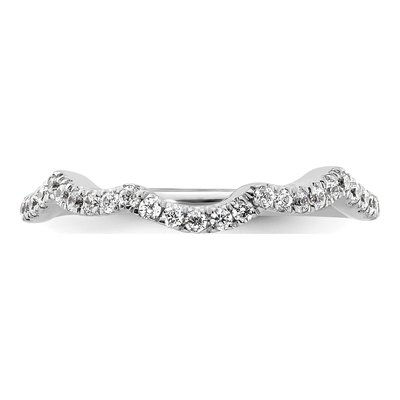 14K White Gold 1/3 ct tw Lab-Grown Diamond Wedding Band – view 5