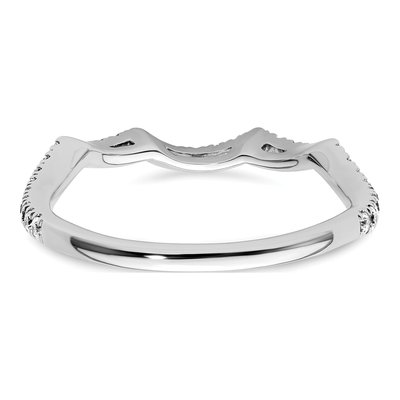 14K White Gold 1/3 ct tw Lab-Grown Diamond Wedding Band – view 6