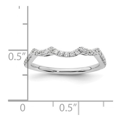 14K White Gold 1/3 ct tw Lab-Grown Diamond Wedding Band – view 8