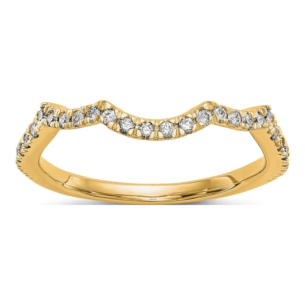14K Yellow Gold 1/3 ct tw Diamond Wedding Band