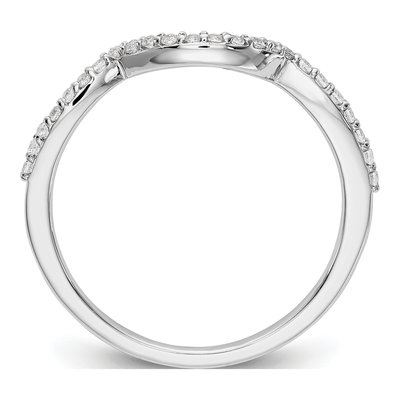 14K White Gold 1/7 ct tw Diamond Wedding Band – view 2
