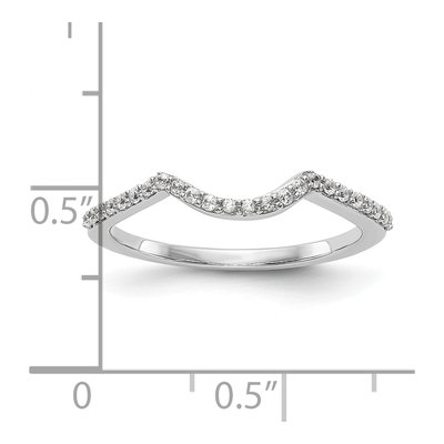 14K White Gold 1/7 ct tw Diamond Wedding Band – view 3