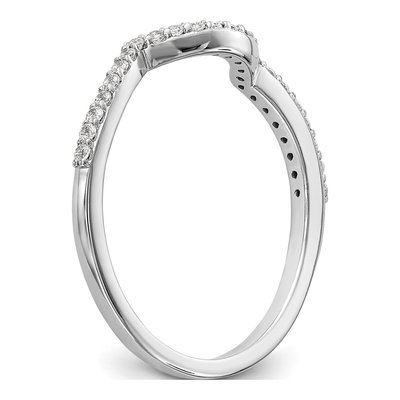14K White Gold 1/7 ct tw Diamond Wedding Band – view 7
