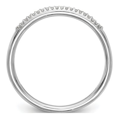 14K White Gold 1/20 ct tw Diamond Wedding Band – view 2