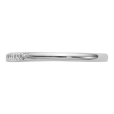 14K White Gold 1/20 ct tw Diamond Wedding Band – view 3