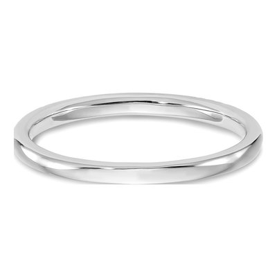 14K White Gold 1/20 ct tw Diamond Wedding Band – view 5