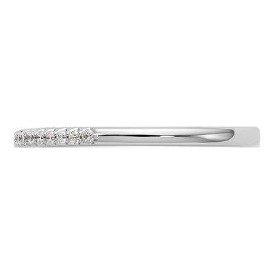 14K White Gold 1/8 ct tw Diamond Wedding Band – view 4