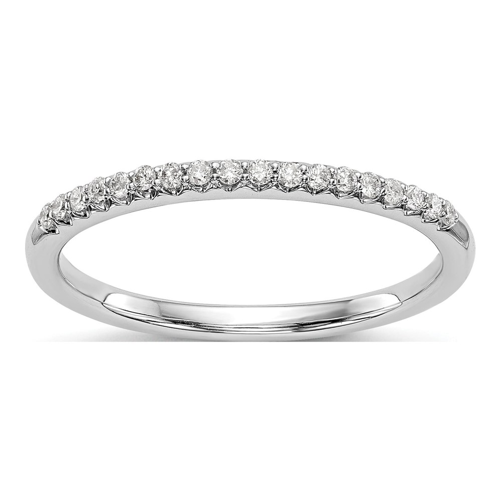 14K White Gold 1/8 ct tw Diamond Wedding Band