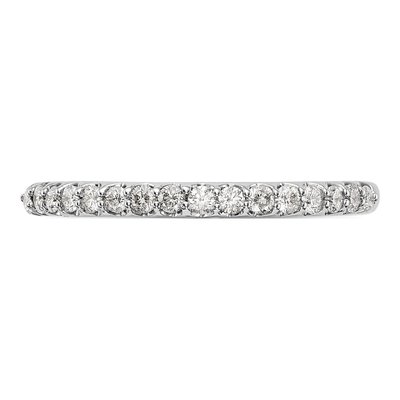 14K White Gold 1/3 ct tw Diamond Wedding Band – view 4