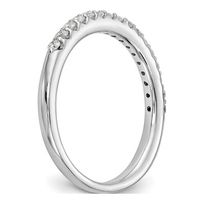 14K White Gold 1/3 ct tw Diamond Wedding Band – view 6