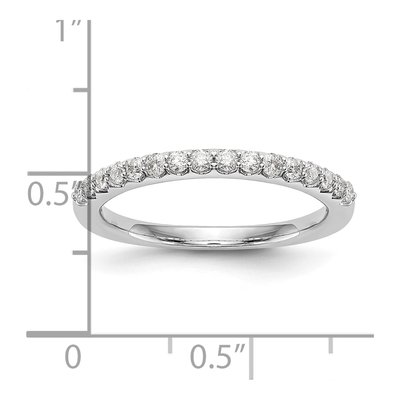 14K White Gold 1/3 ct tw Diamond Wedding Band – view 7