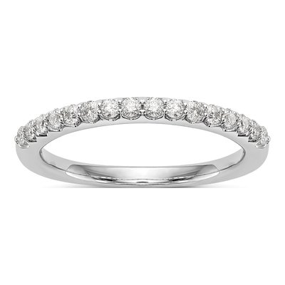 14K White Gold 1/3 ct tw Diamond Wedding Band