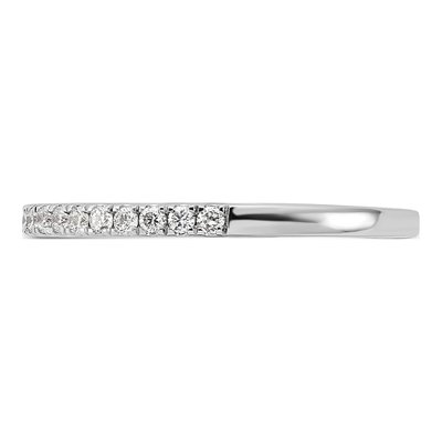 14K White Gold 1/5 ct tw Lab-Grown Diamond Wedding Band – view 3