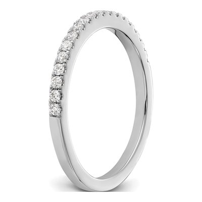 14K White Gold 1/5 ct tw Lab-Grown Diamond Wedding Band – view 6