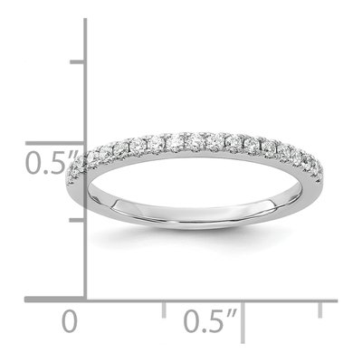 14K White Gold 1/5 ct tw Lab-Grown Diamond Wedding Band – view 7