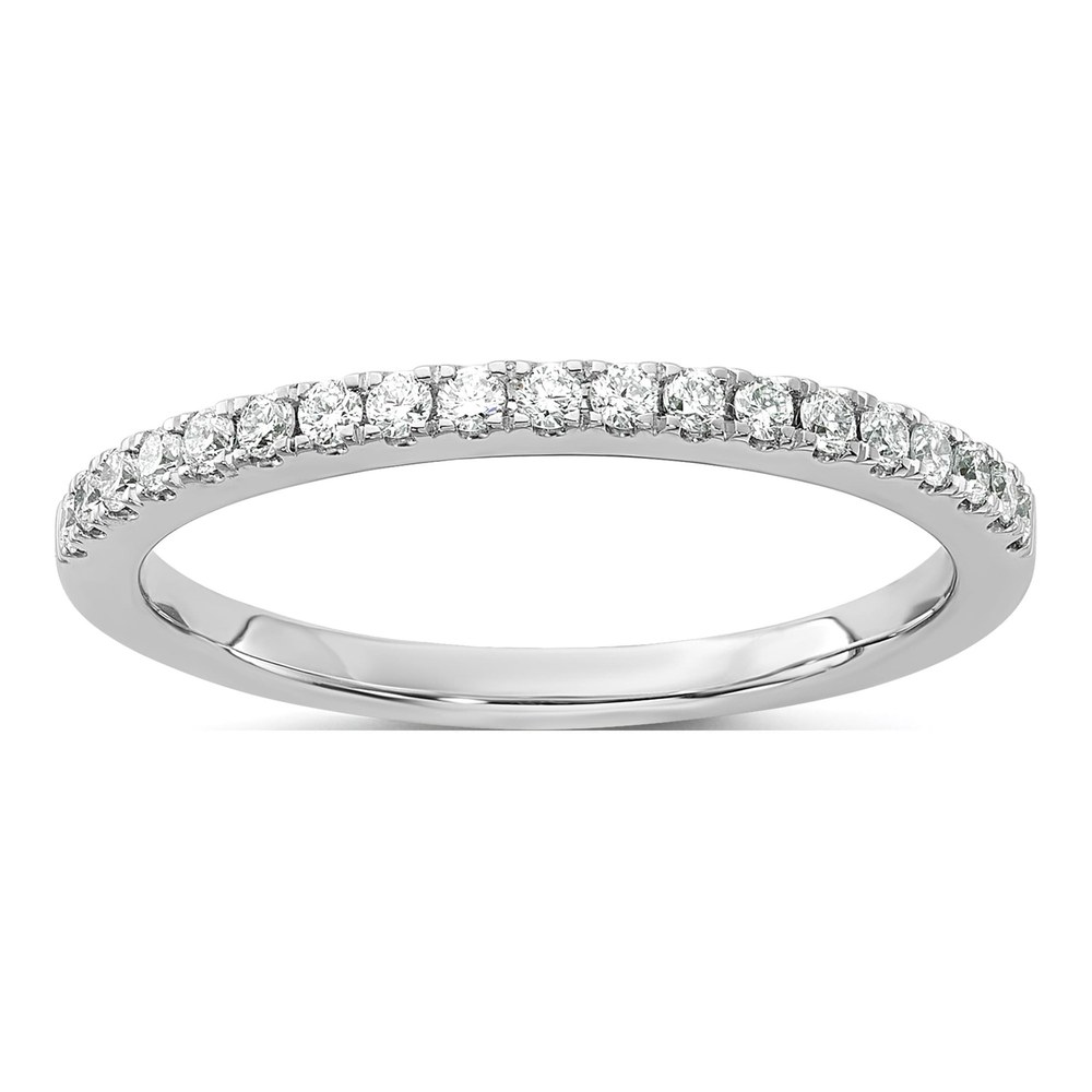 14K White Gold 1/5 ct tw Lab-Grown Diamond Wedding Band