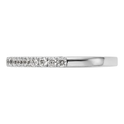 14K White Gold 1/5 ct tw Diamond Wedding Band – view 4