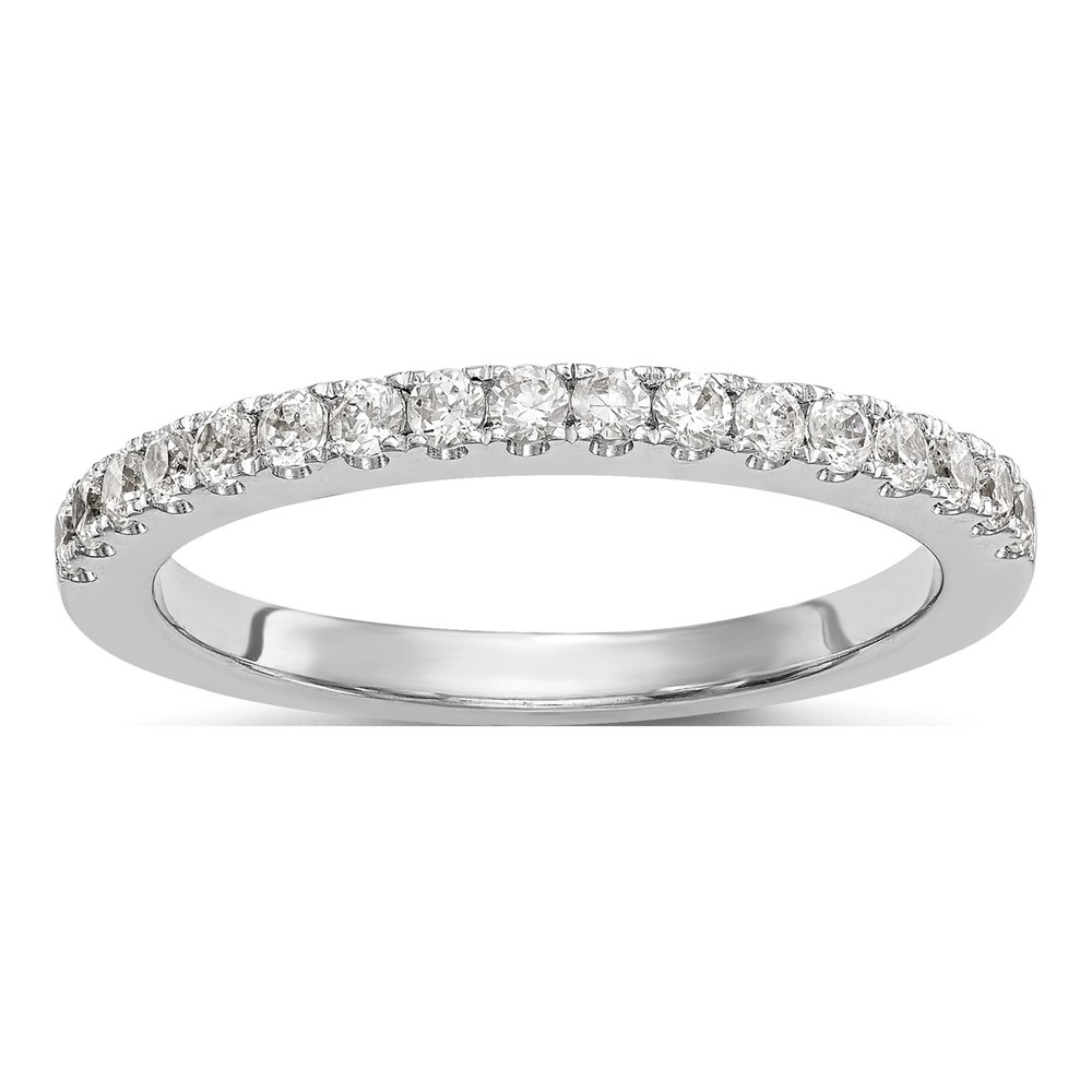 14K White Gold 1/5 ct tw Diamond Wedding Band