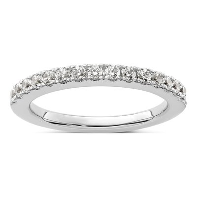 14K White Gold 1/2 ct tw Lab-Grown Diamond Wedding Band