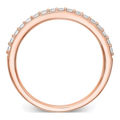 14K Rose Gold 1/4 ct tw Diamond Wedding Band – view 2