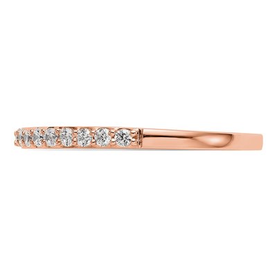 14K Rose Gold 1/4 ct tw Diamond Wedding Band – view 4