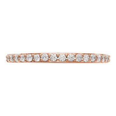 14K Rose Gold 1/4 ct tw Diamond Wedding Band – view 5