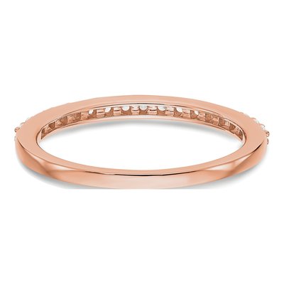14K Rose Gold 1/4 ct tw Diamond Wedding Band – view 6