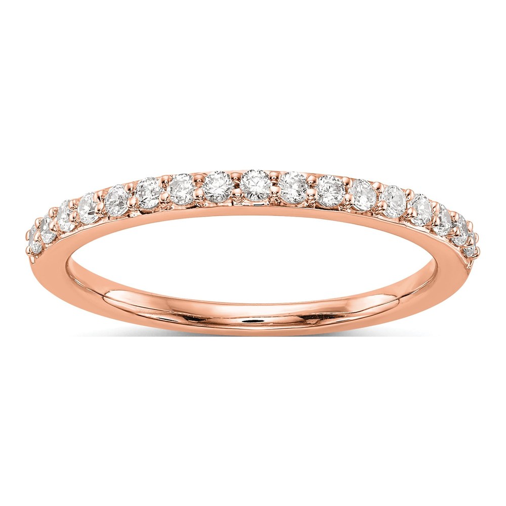14K Rose Gold 1/4 ct tw Diamond Wedding Band