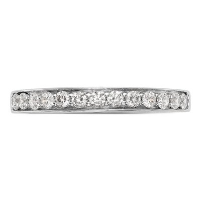 14K White Gold 1/3 ct tw Diamond Wedding Band – view 4