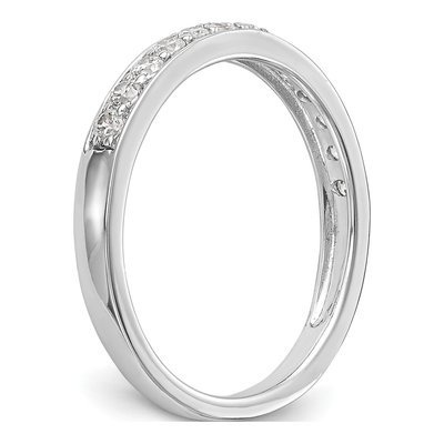 14K White Gold 1/3 ct tw Diamond Wedding Band – view 6