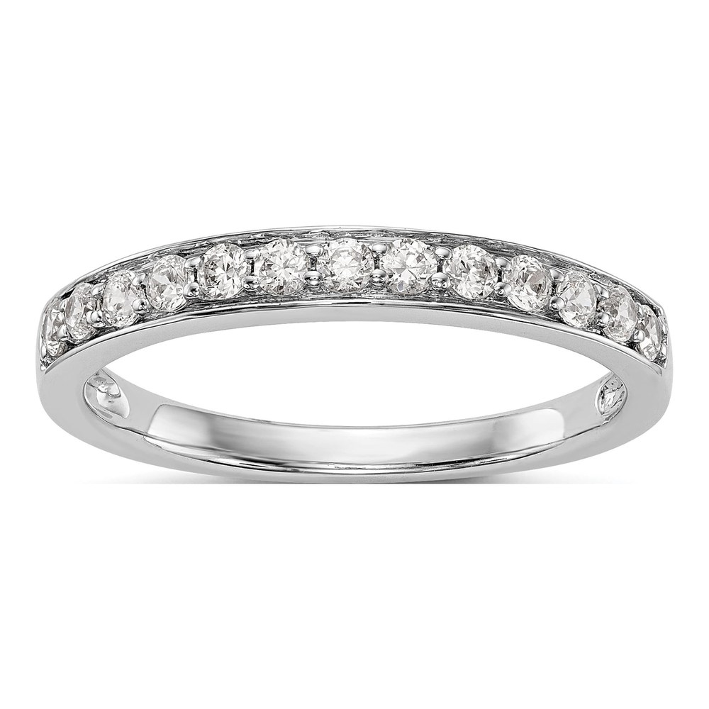 14K White Gold 1/3 ct tw Diamond Wedding Band