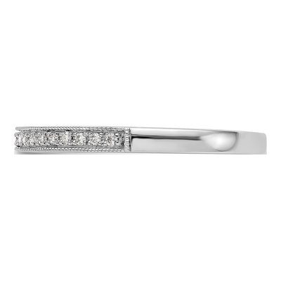 14K White Gold 1/10 ct tw Diamond Wedding Band – view 3