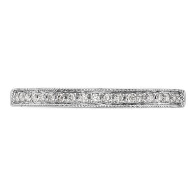 14K White Gold 1/10 ct tw Diamond Wedding Band – view 4