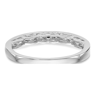 14K White Gold 1/10 ct tw Diamond Wedding Band – view 5