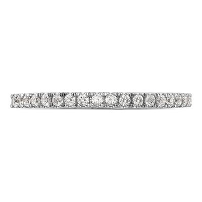 14K White Gold 1/5 ct tw Diamond Wedding Band – view 5