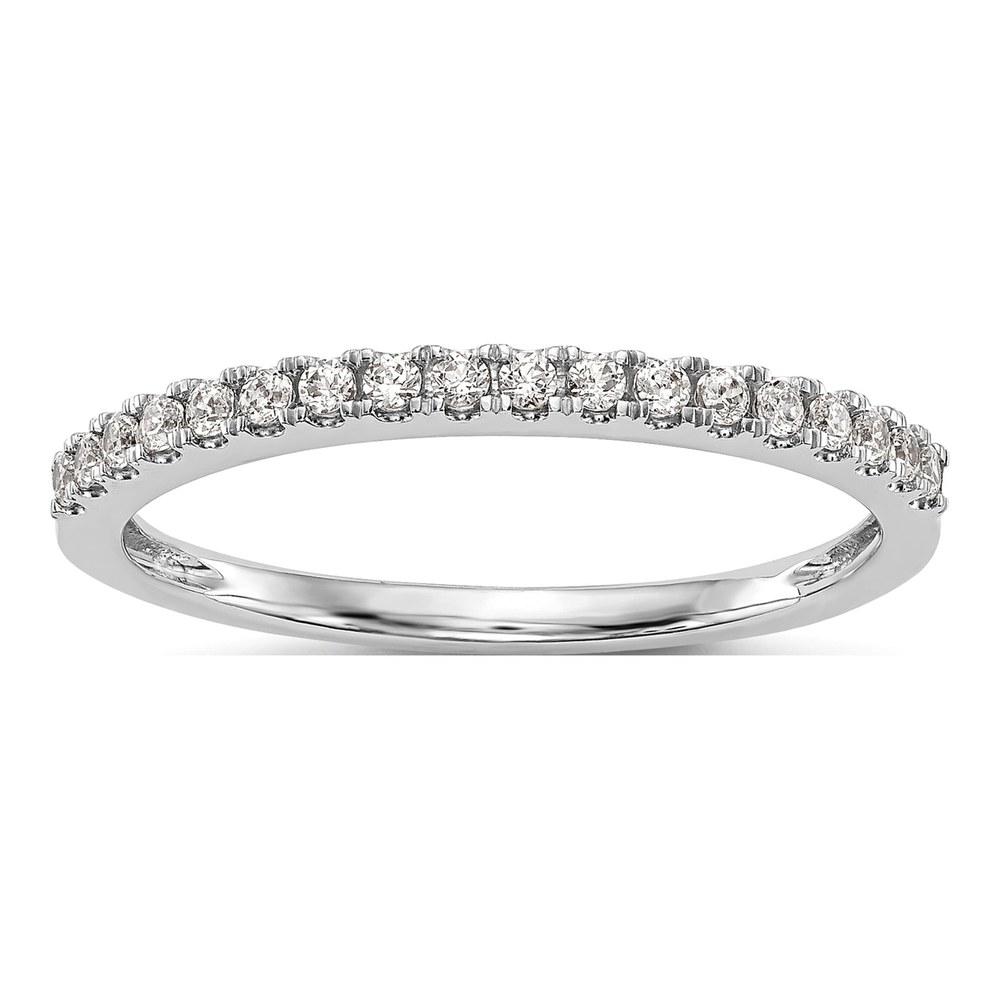 14K White Gold 1/5 ct tw Diamond Wedding Band