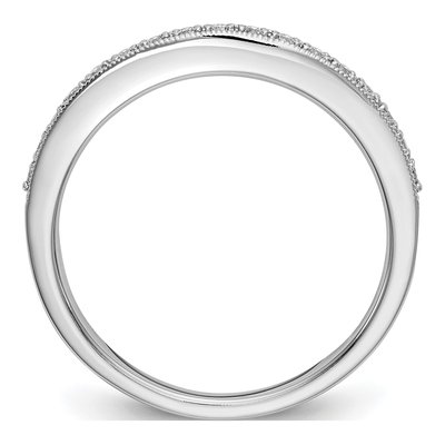 14K White Gold 1/4 ct Diamond Wedding Band Set of 2 – view 3