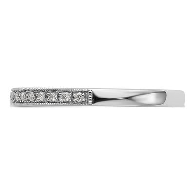 14K White Gold 1/4 ct Diamond Wedding Band Set of 2 – view 4