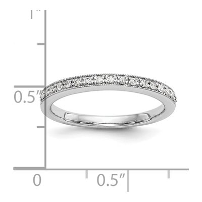 14K White Gold 1/4 ct Diamond Wedding Band Set of 2 – view 8
