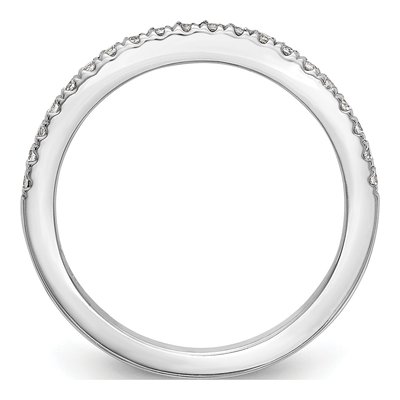 14K White Gold 1/5 ct tw Diamond Wedding Band – view 2