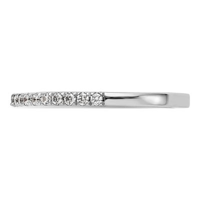 14K White Gold 1/5 ct tw Diamond Wedding Band – view 3
