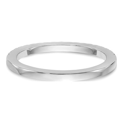14K White Gold 1/5 ct tw Diamond Wedding Band – view 5