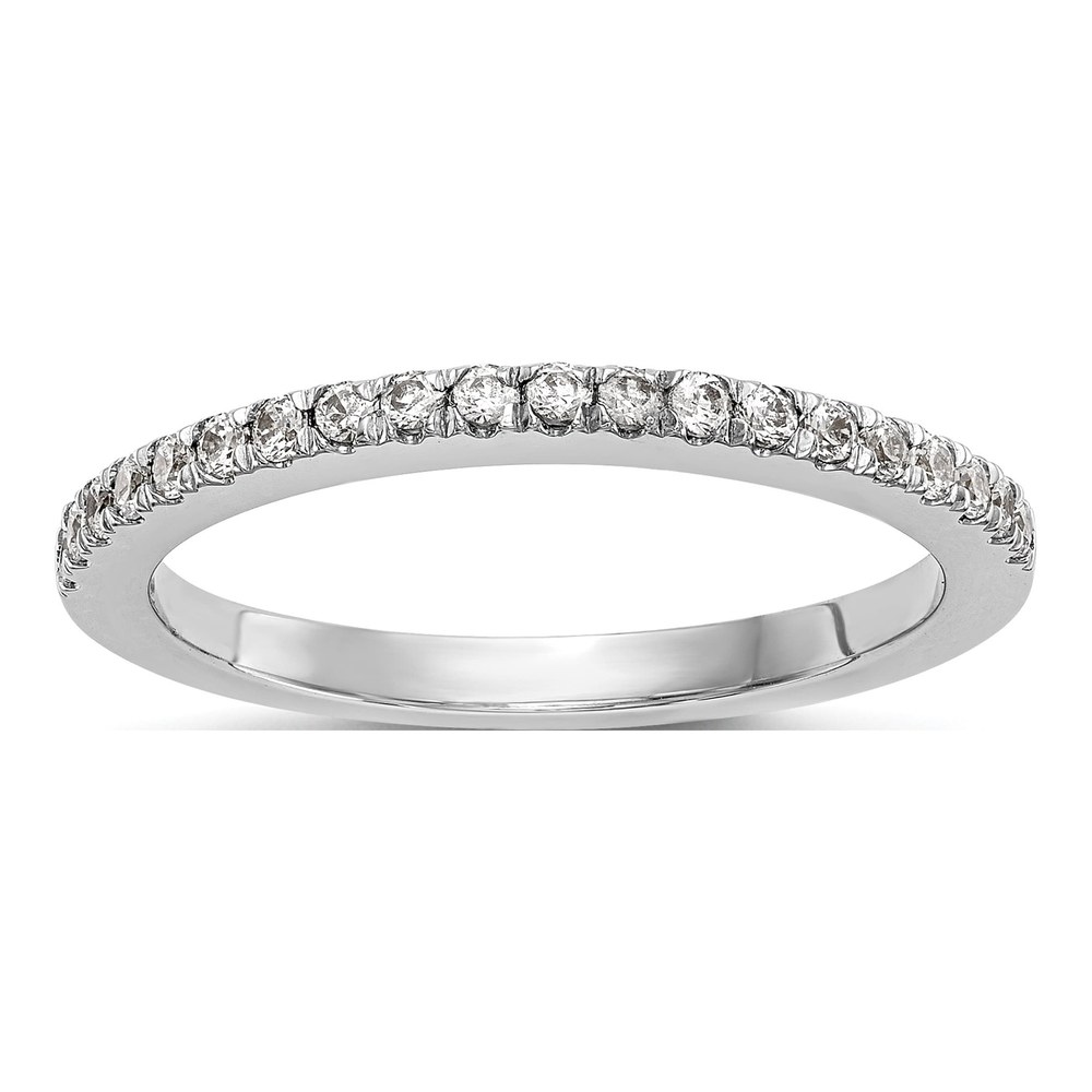 14K White Gold 1/5 ct tw Diamond Wedding Band