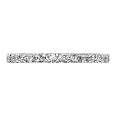 14K White Gold 1/4 ct tw Diamond Wedding Band – view 4