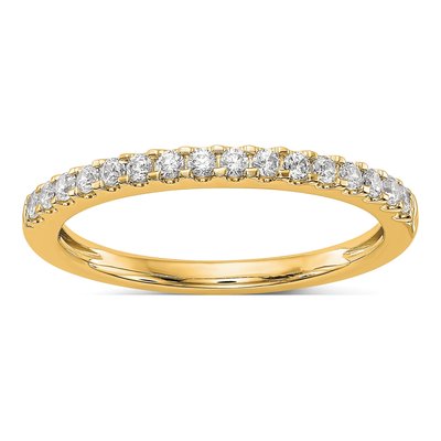 14K Yellow Gold 0.24 ct tw Diamond Wedding Band